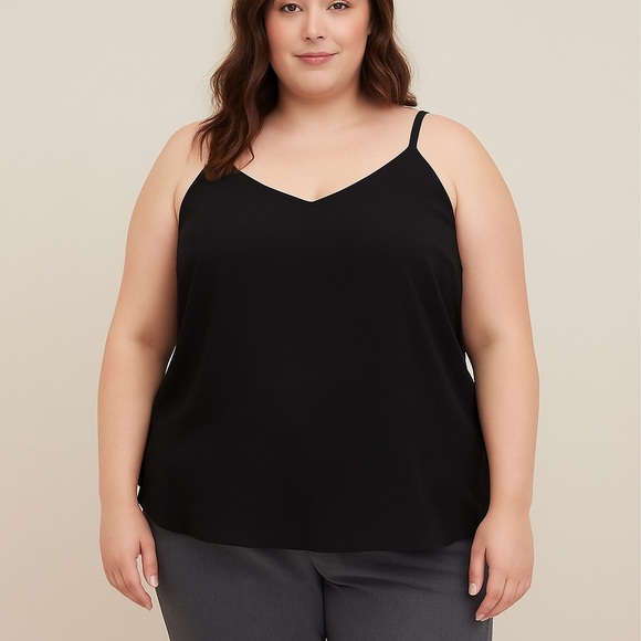 Torrid Black Camisole Tank Top Size 1X | Minimalist Officewear - Picture 1 of 6